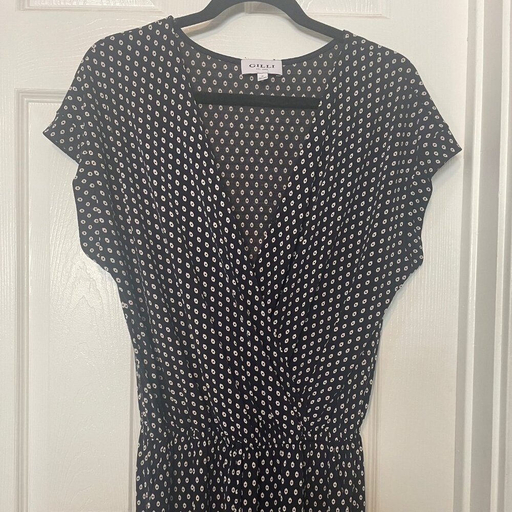 Gilli Navy and White Romper Medium